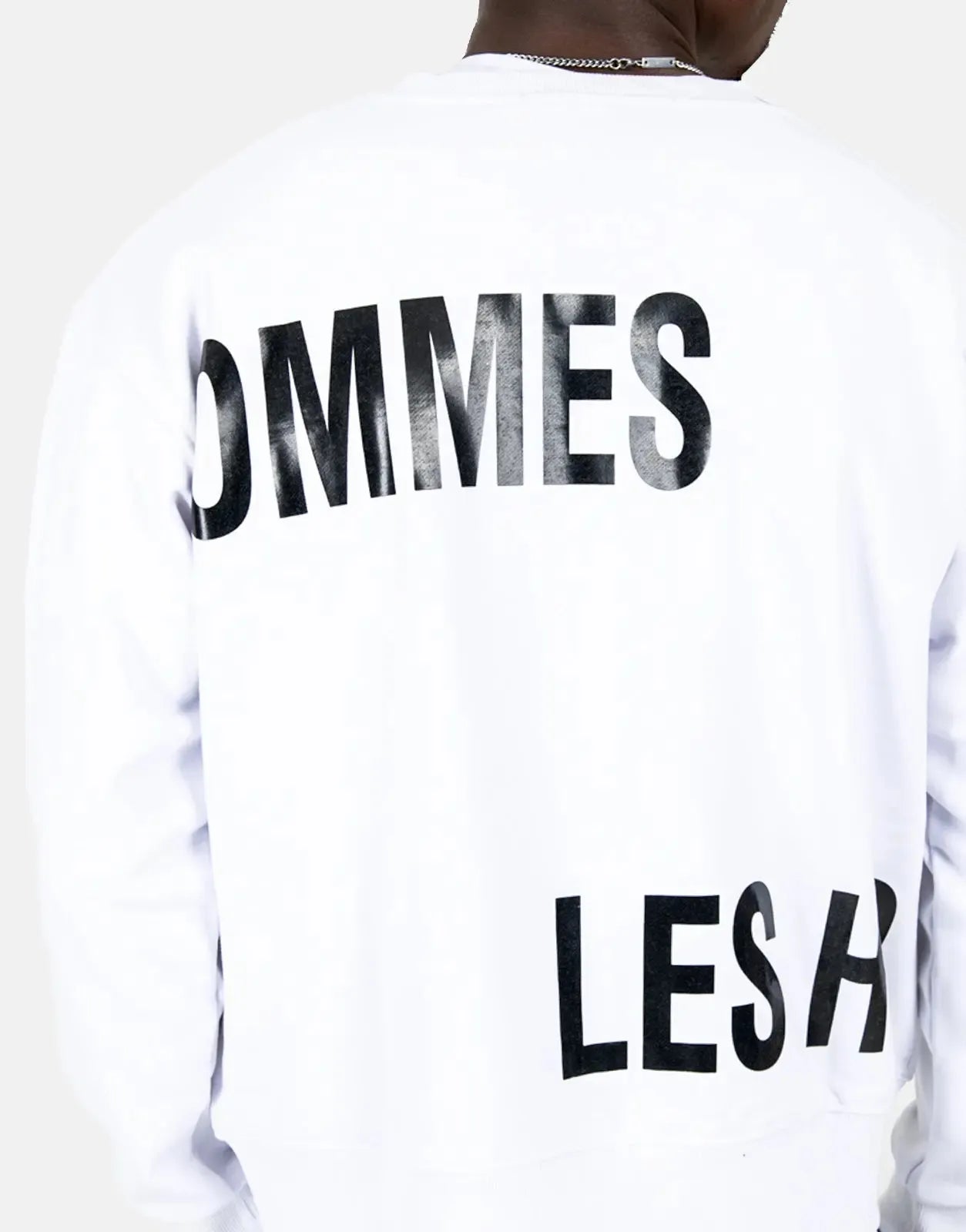 Les Hommes Multi Font White Sweatshirt Les Hommes