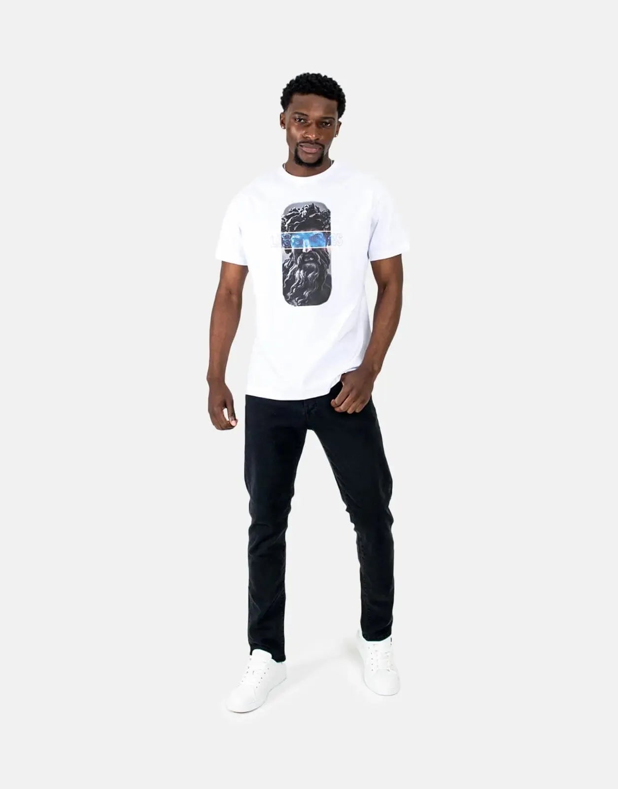 Les Hommes Statue White T-Shirt Les Hommes