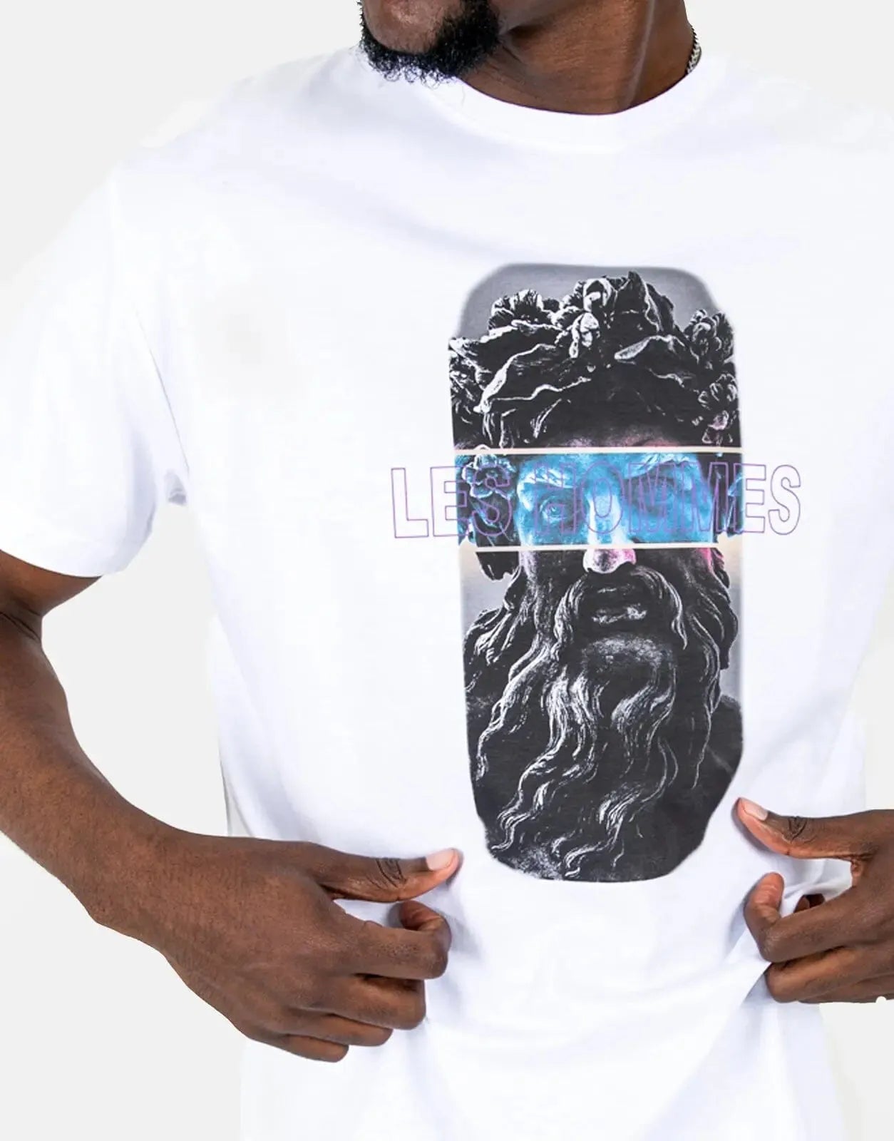 Les Hommes Statue White T-Shirt Les Hommes