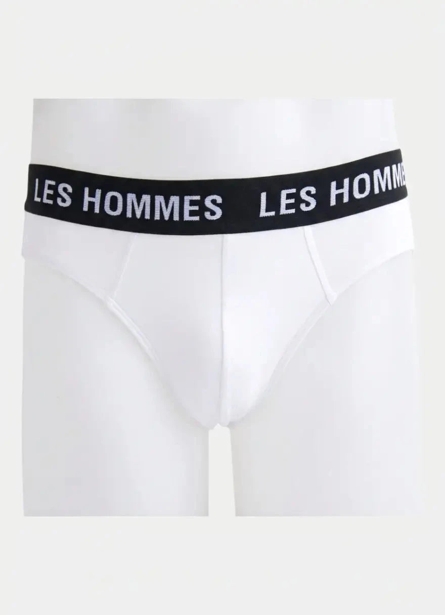 Les Hommes Briefs 2 Pack White Underwear