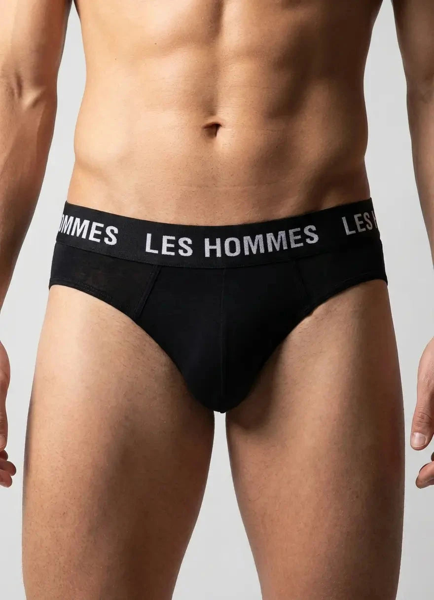 Les Hommes Briefs 2 Pack Black Underwear