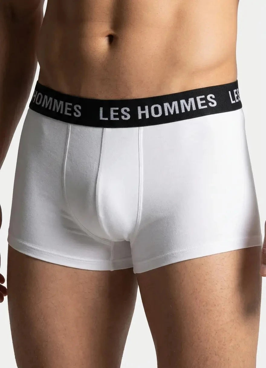 Les Hommes Trunks 2 Pack White Underwear