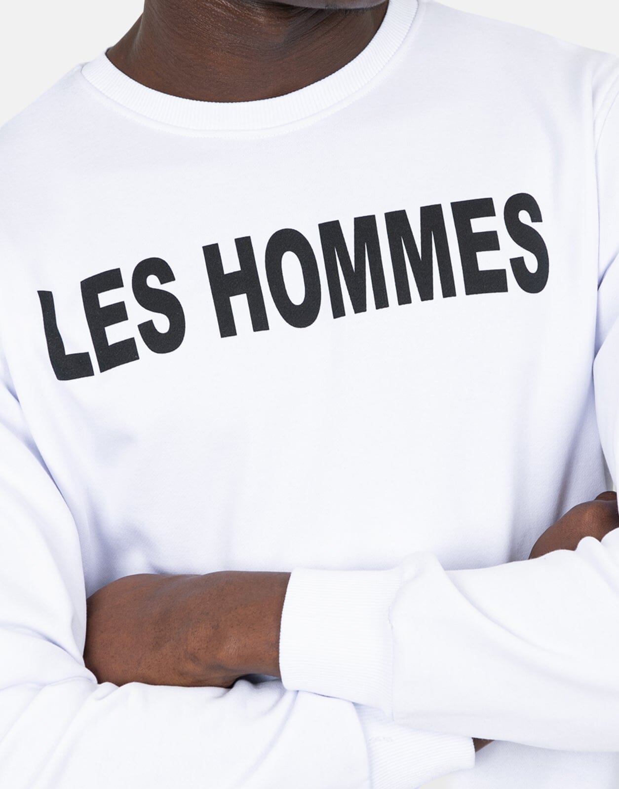 Les Hommes Font White Sweatshirt - Les Hommes