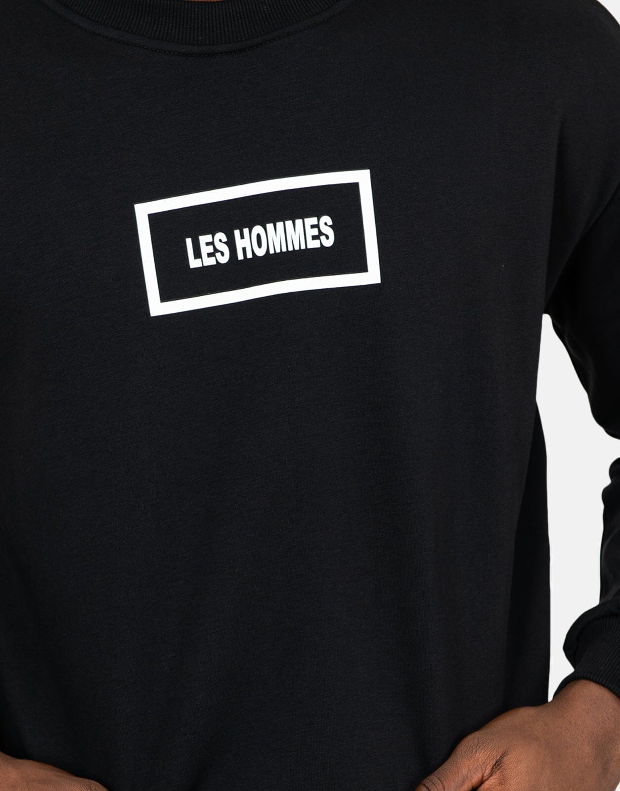 Les Hommes Logo Black Sweatshirt - Les Hommes