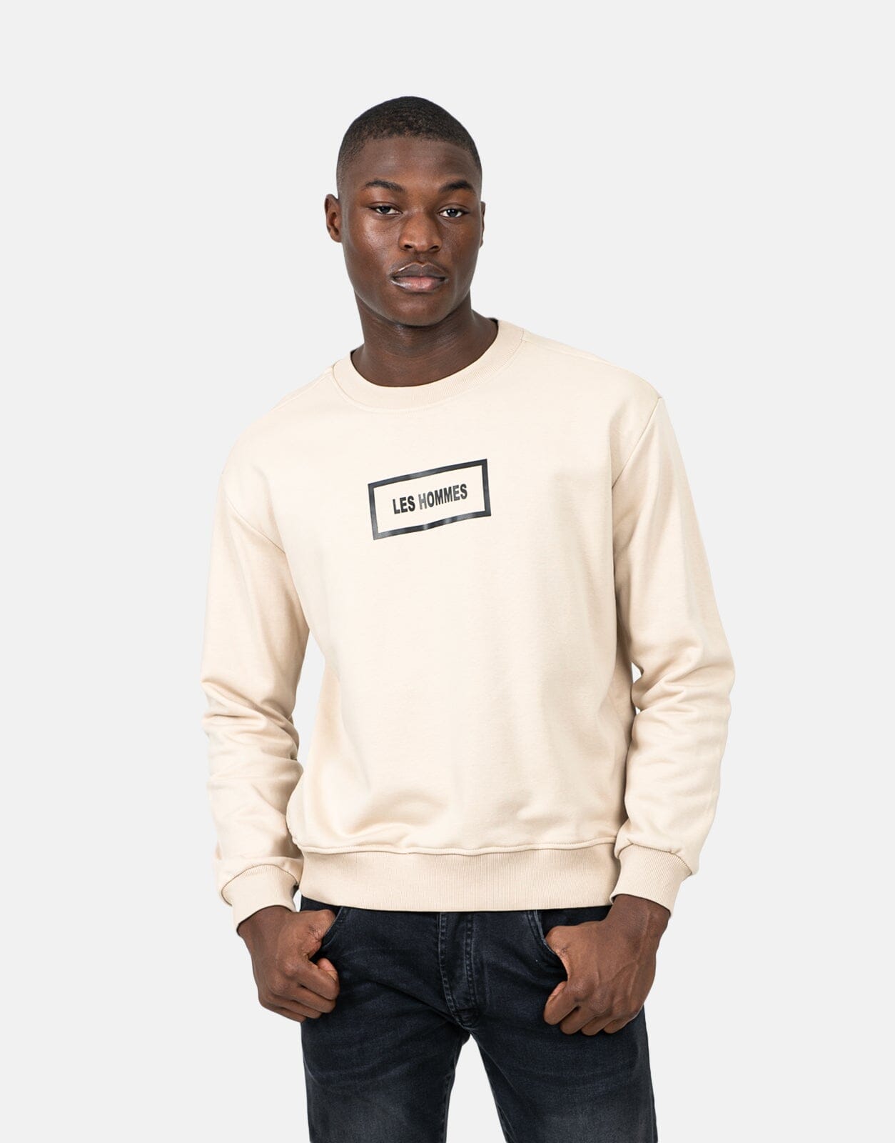 Les Hommes Logo Brown Sweatshirt - Les Hommes
