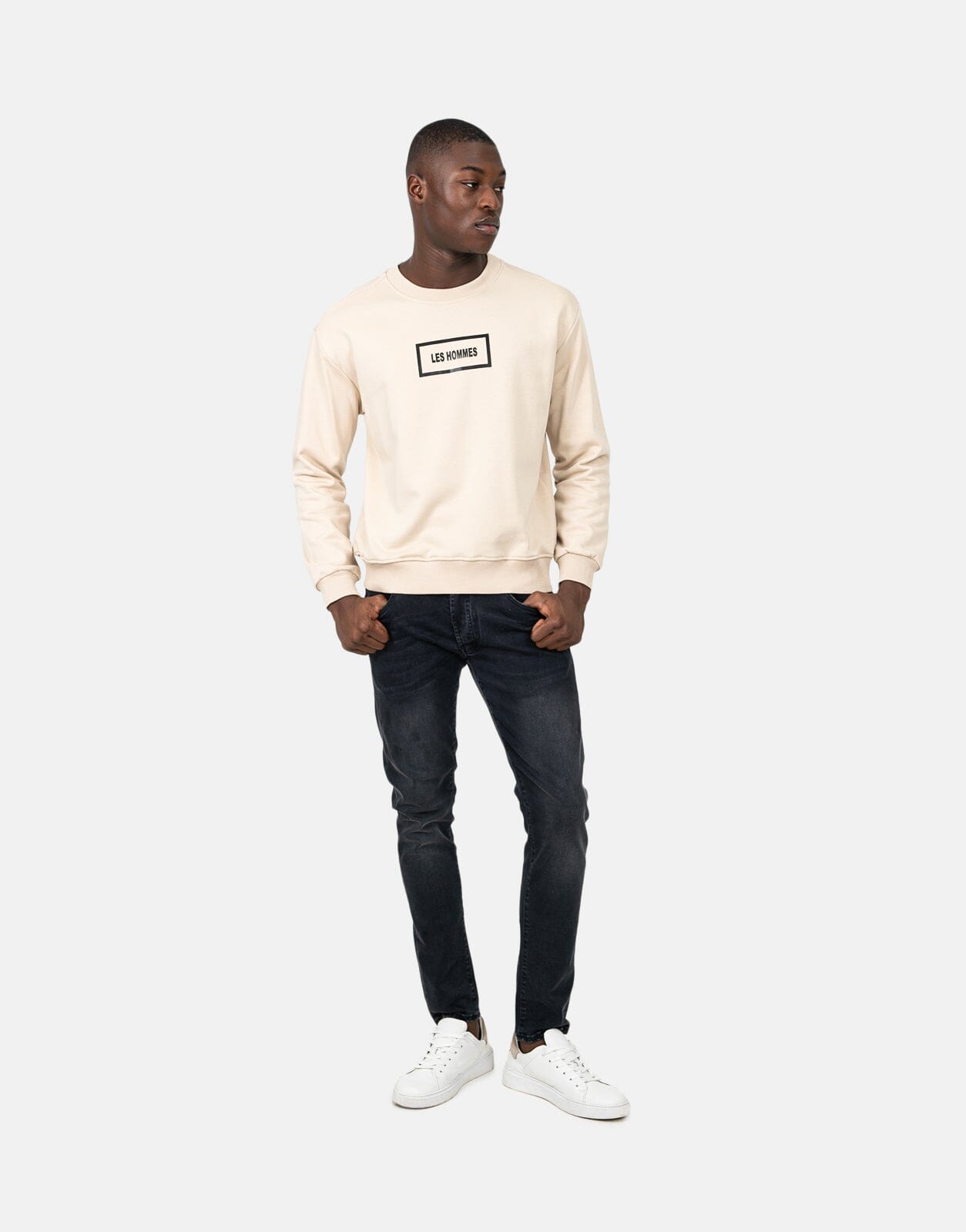 Les Hommes Logo Brown Sweatshirt - Les Hommes