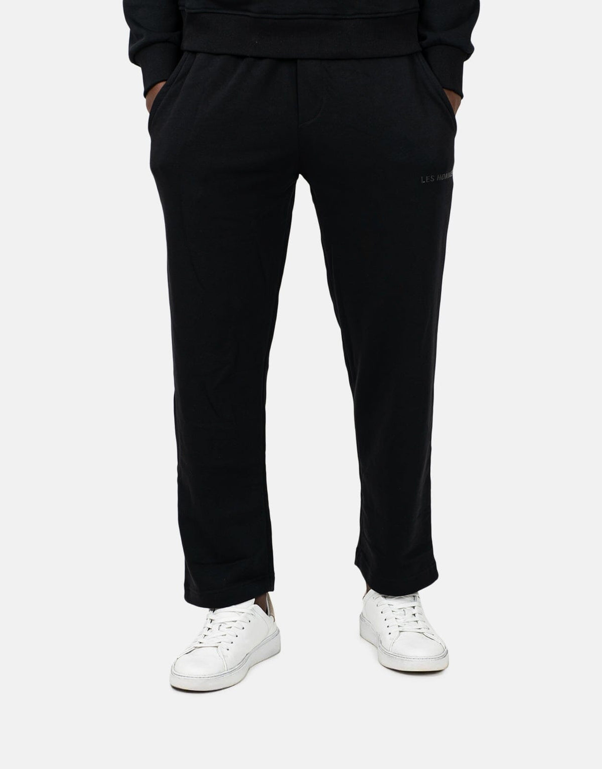 Les Hommes Logo Jogger Black Sweatpants - Les Hommes