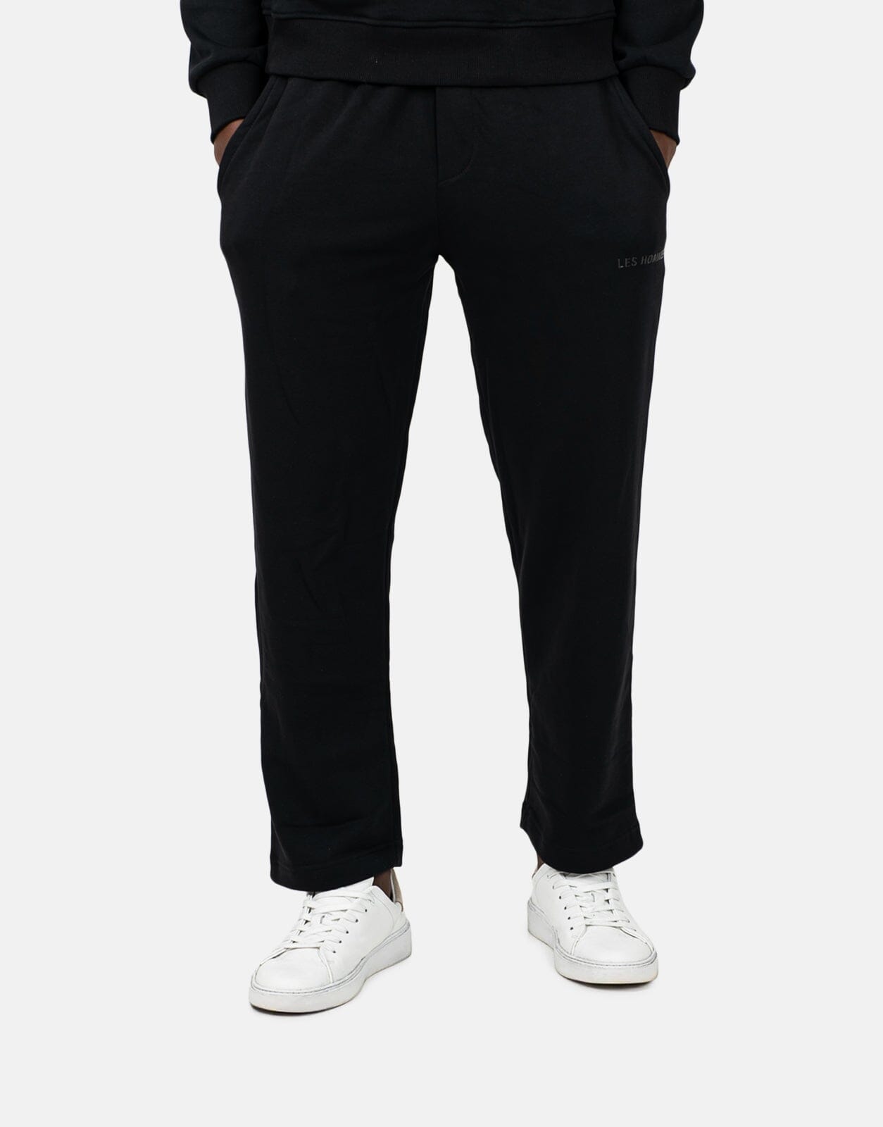 Les Hommes Logo Jogger Black Sweatpants - Les Hommes