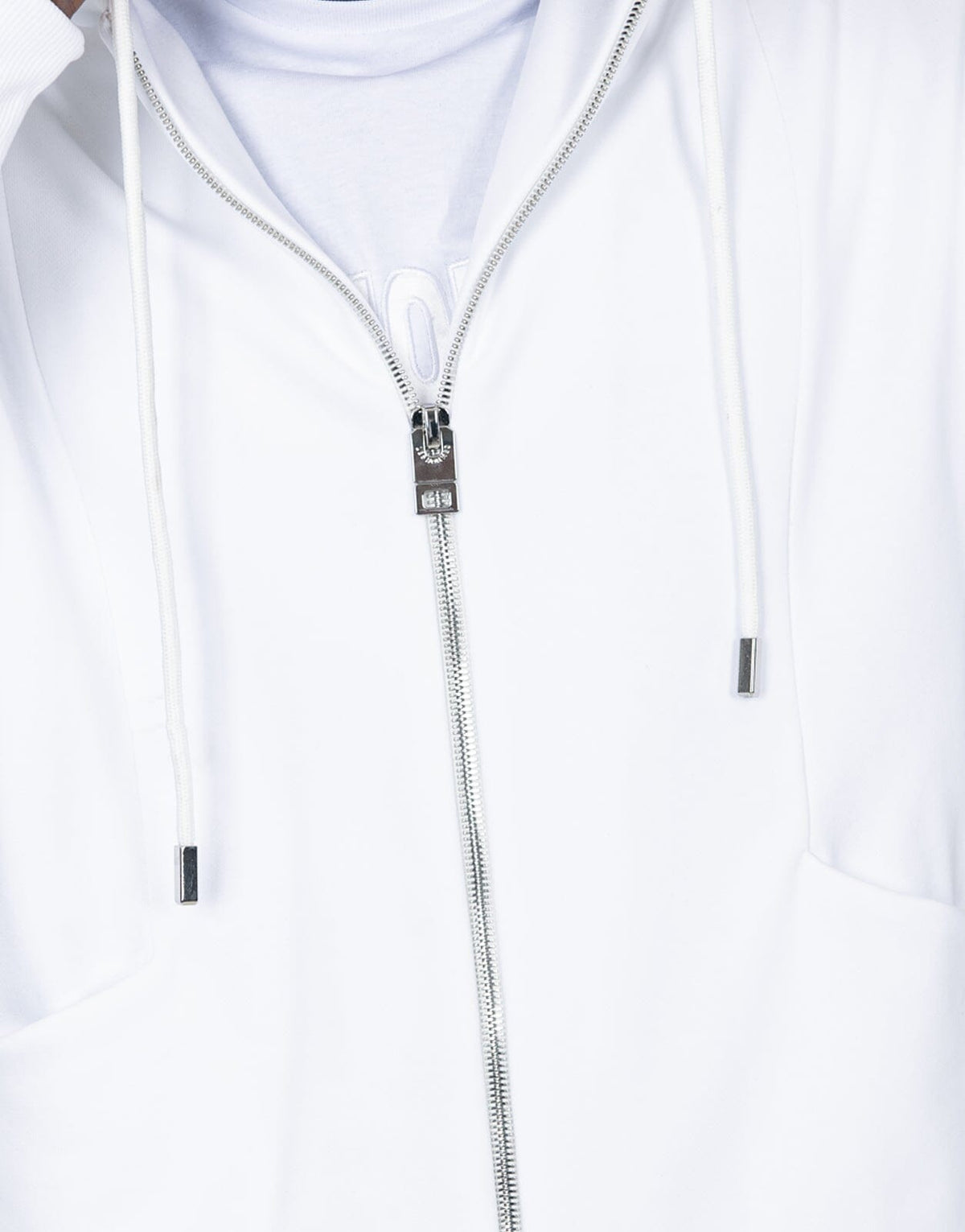 Les Hommes Zip White Sweatshirt - Les Hommes