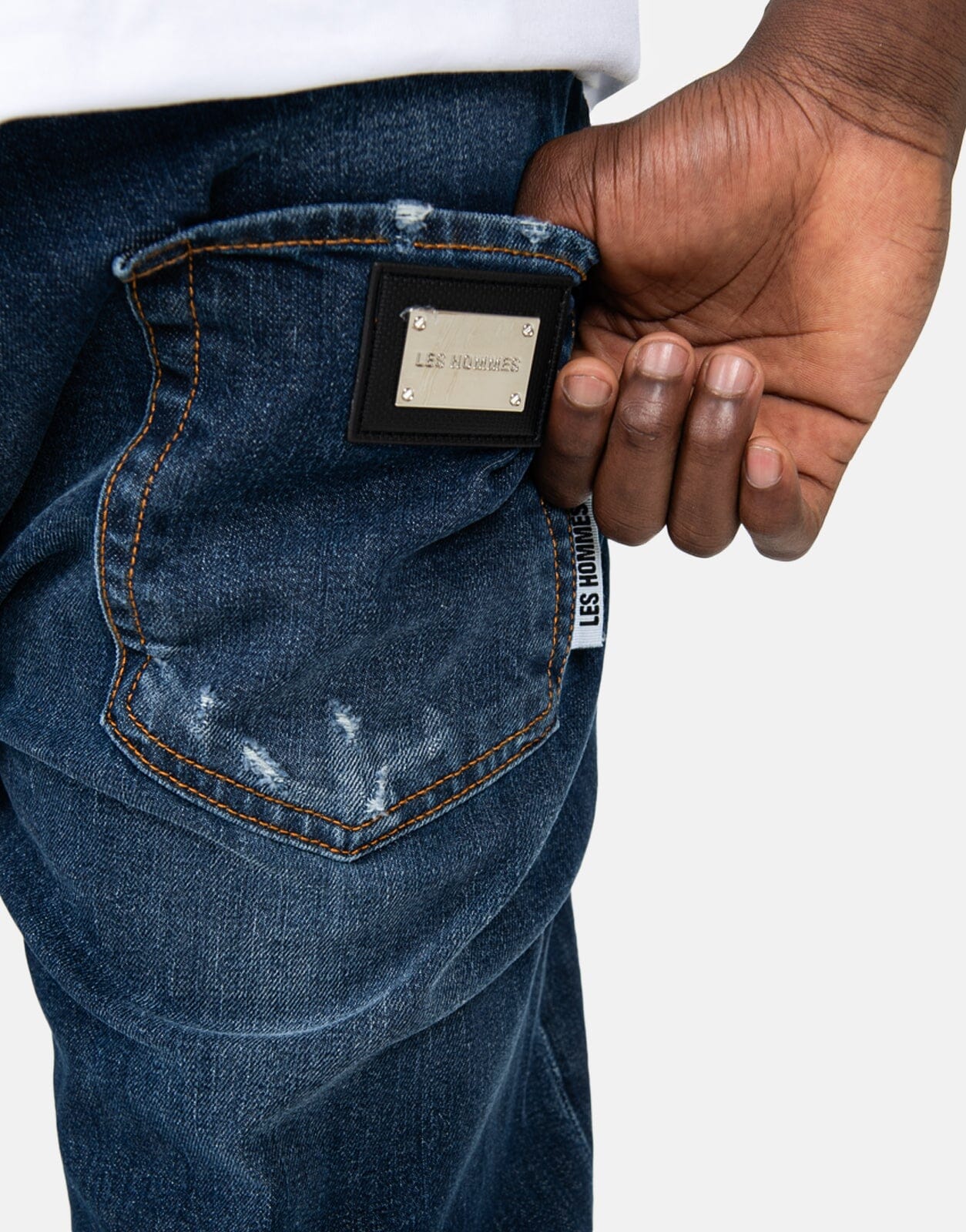 Les Hommes Blue Denim Jeans - Les Hommes
