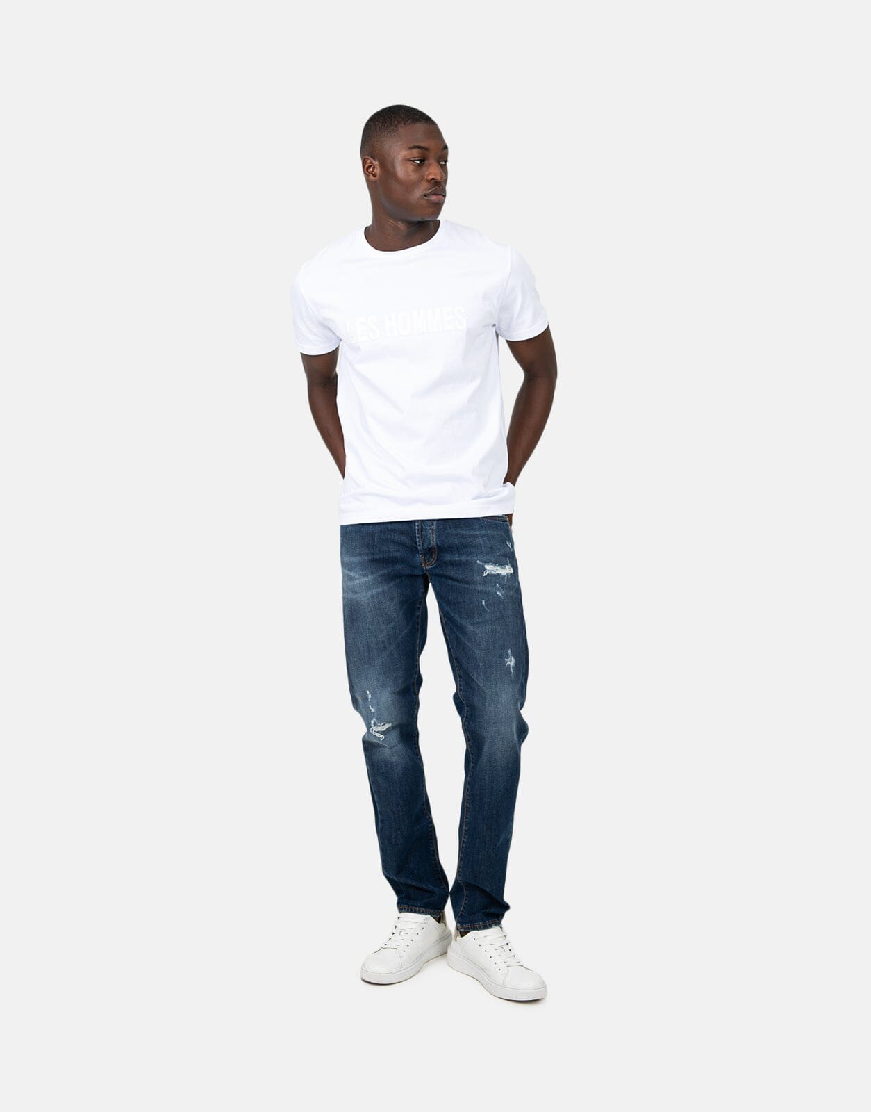 Les Hommes Blue Denim Jeans - Les Hommes