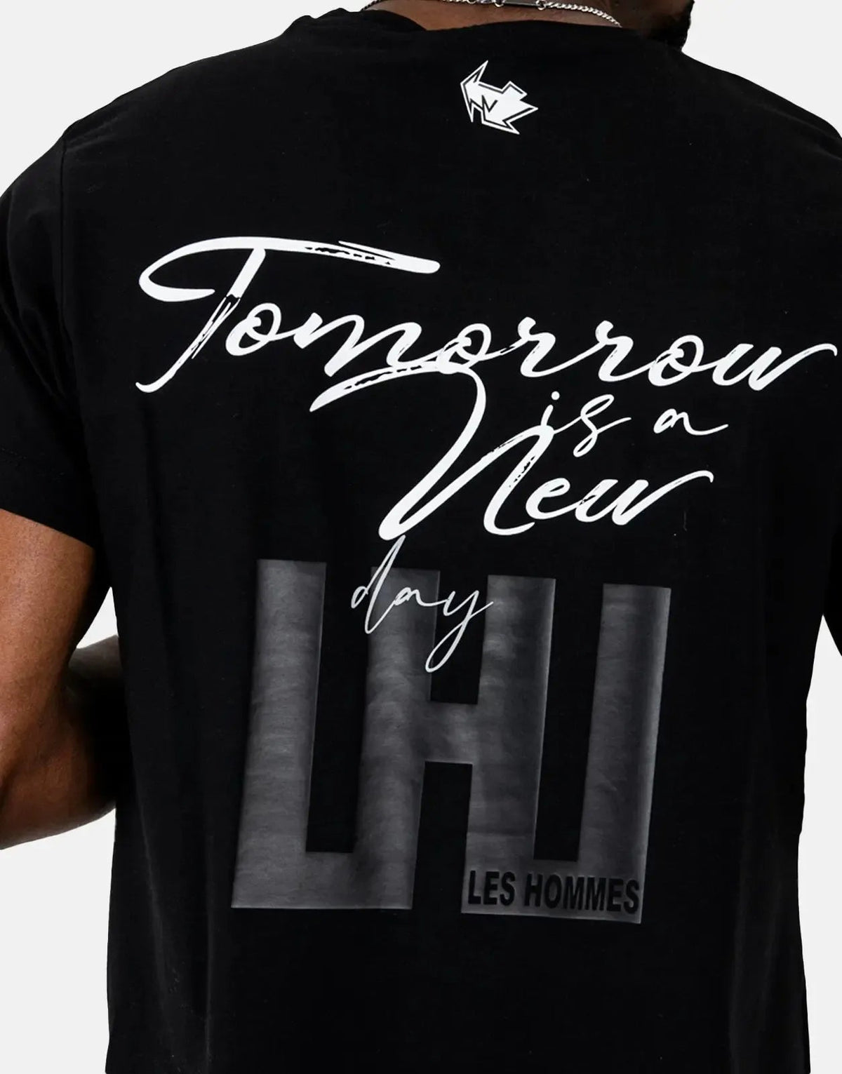 Les Hommes Box Print Black T-Shirt Les Hommes