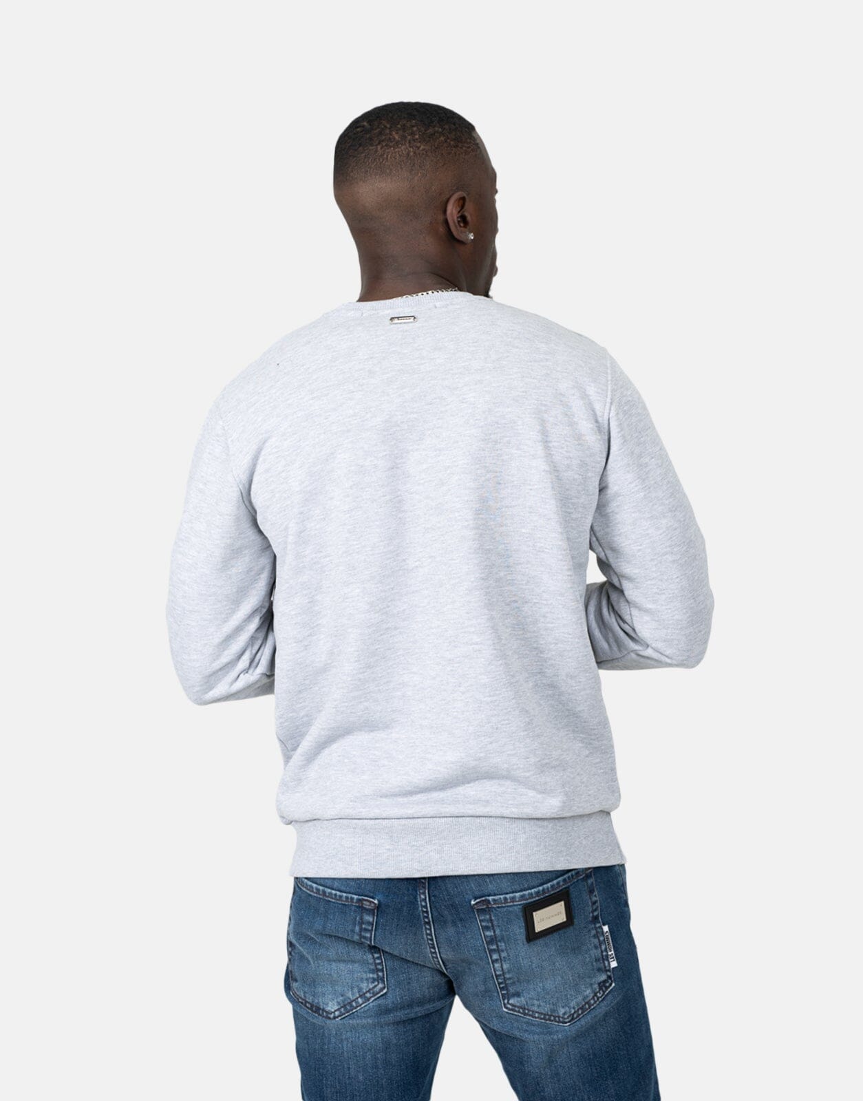 Les Hommes Chest Font Grey Sweatshirt - Les Hommes