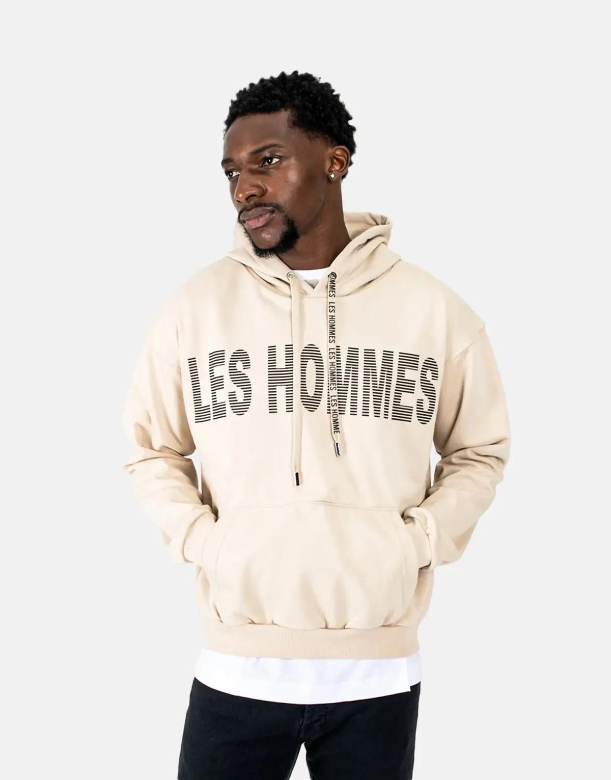 Les Hommes Graphic Stone Hoodie Les Hommes