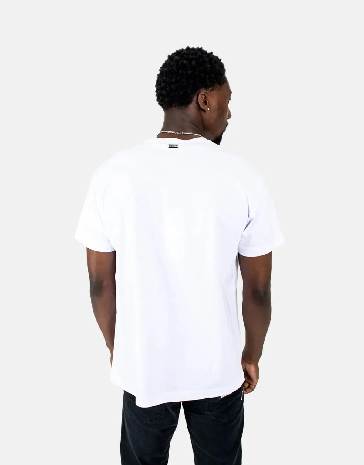 Les Hommes Graphic Print White T-Shirt Les Hommes