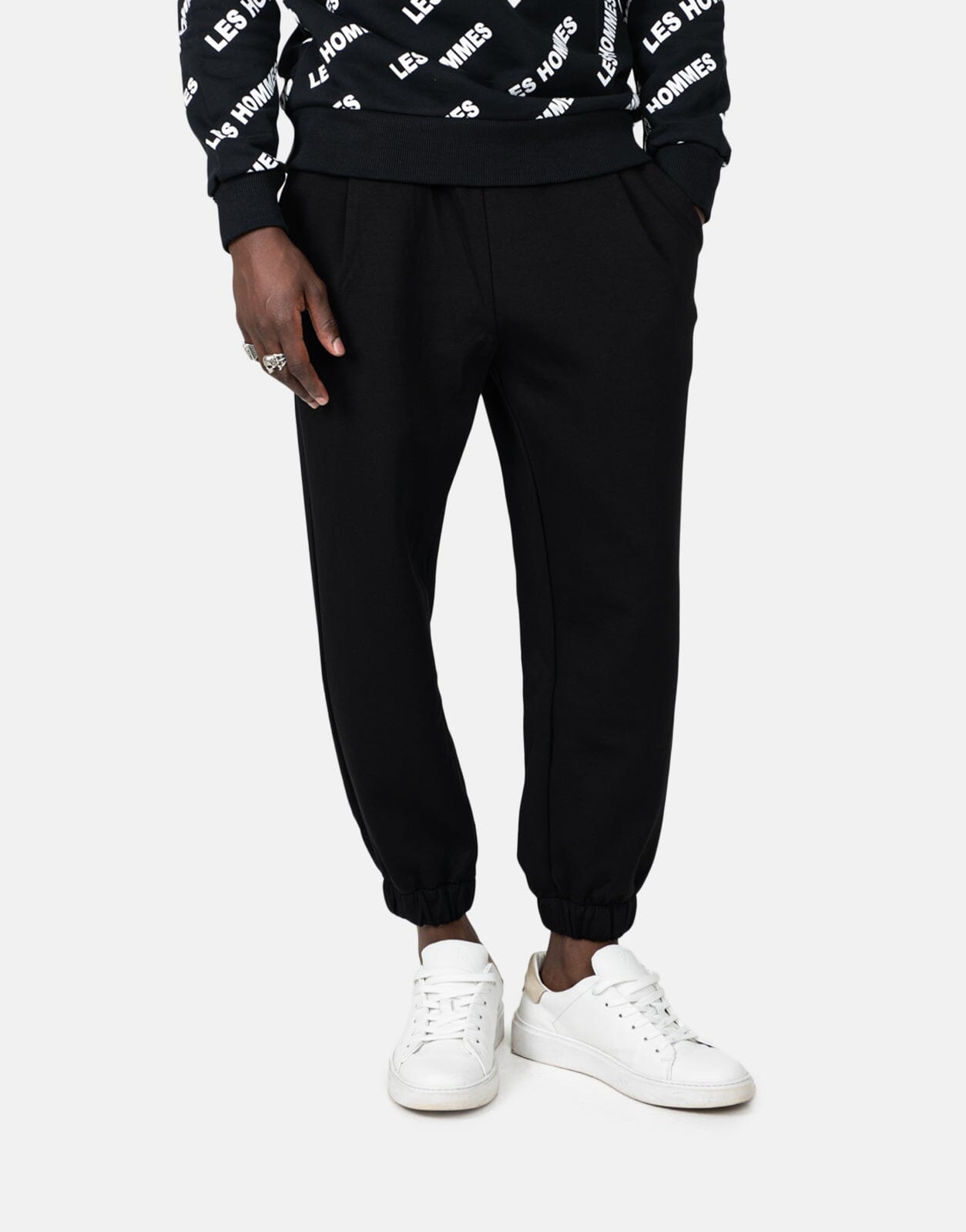 Les Hommes Heavy Black Sweatpants - Les Hommes