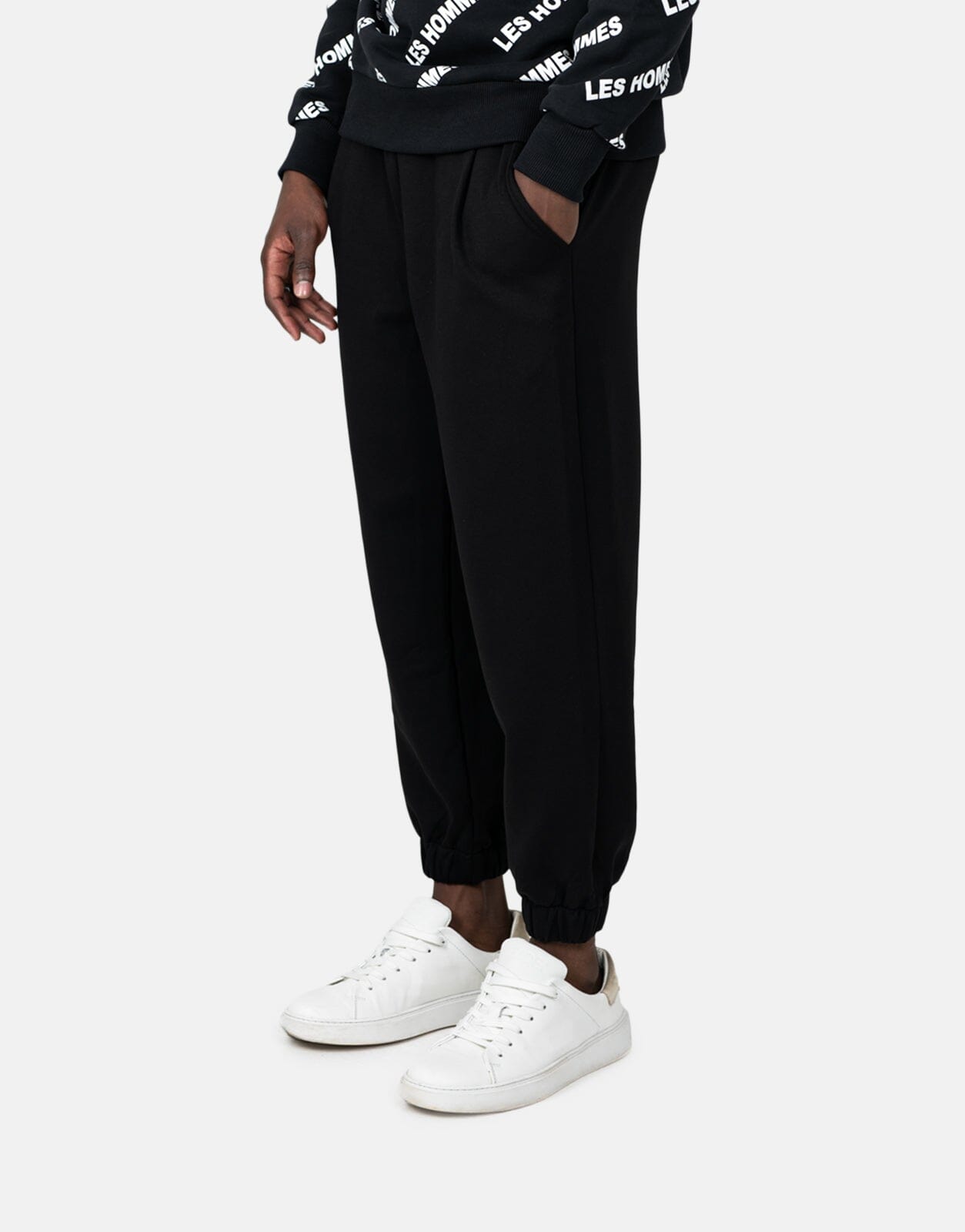 Les Hommes Heavy Black Sweatpants - Les Hommes