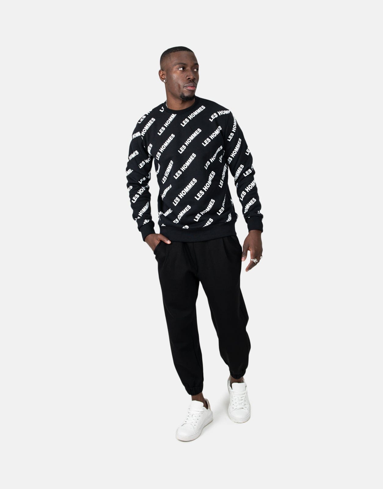 Les Hommes Heavy Black Sweatpants - Les Hommes