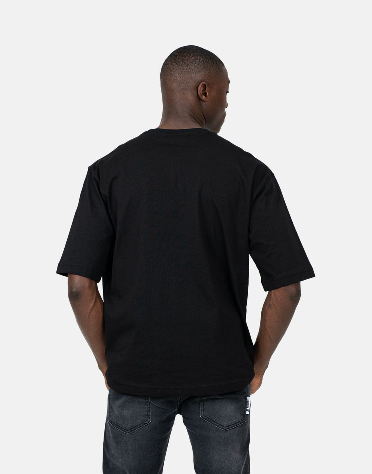 Les Hommes Marco Logo Black T-Shirt - Les Hommes
