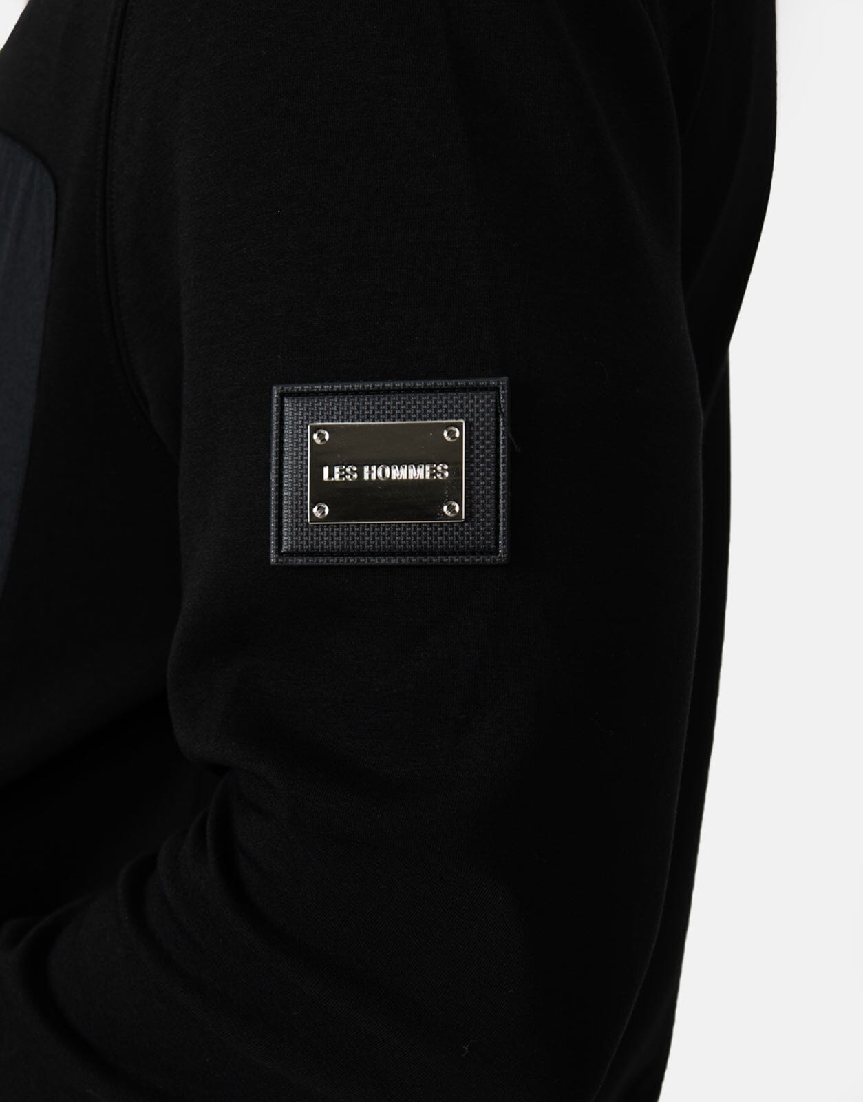 Les Hommes Nylon Crickle Black Jacket - Les Hommes
