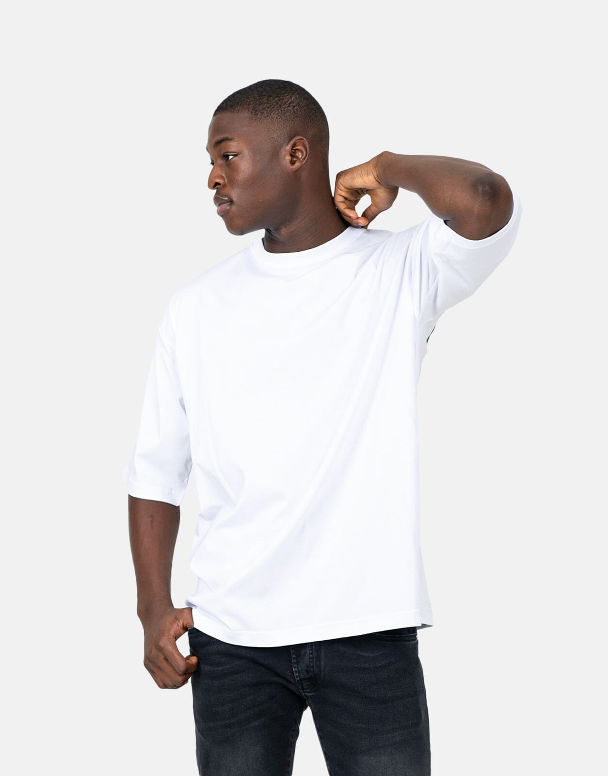 Les Hommes Overlogo Black T-Shirt - Les Hommes