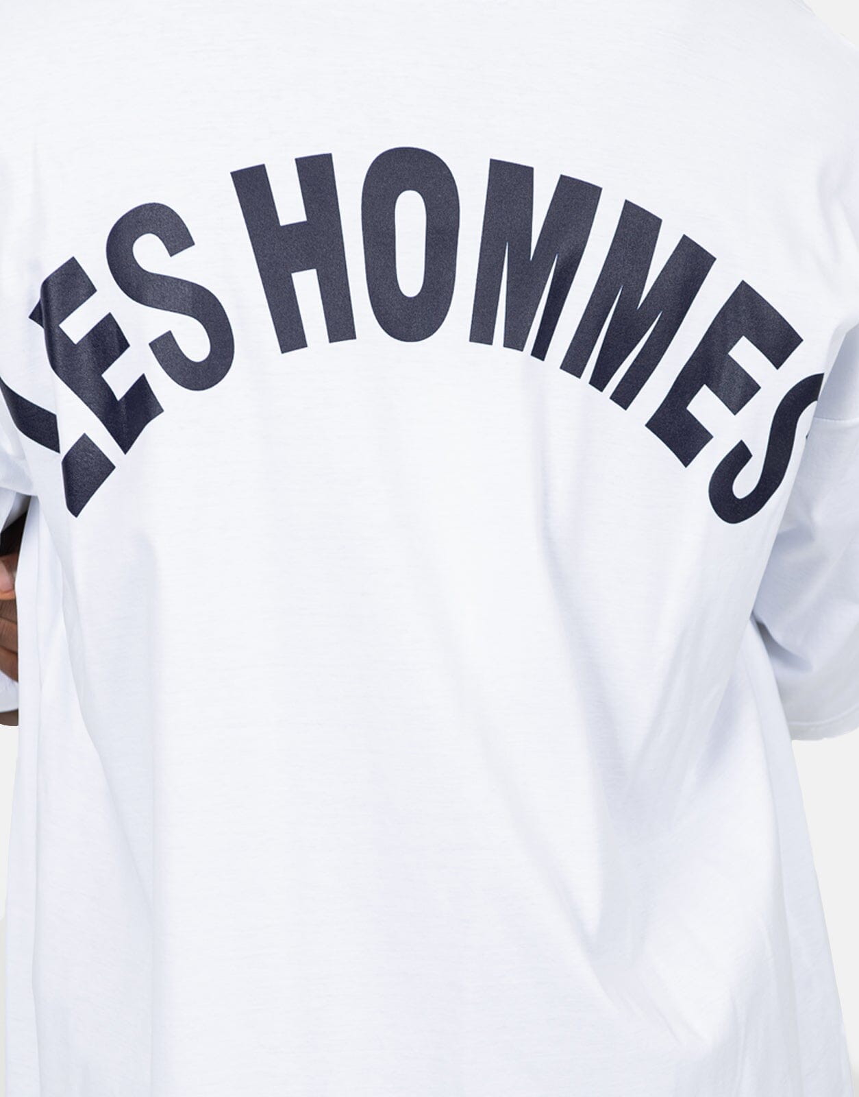Les Hommes Overlogo Black T-Shirt - Les Hommes