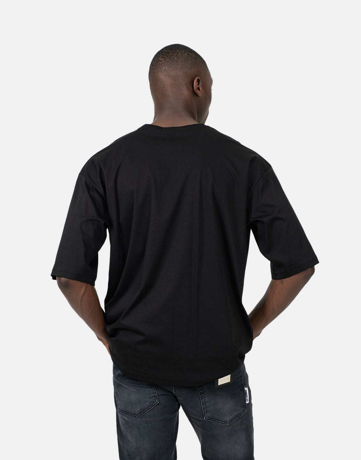 Les Hommes Overoutline Black T-Shirt - Les Hommes