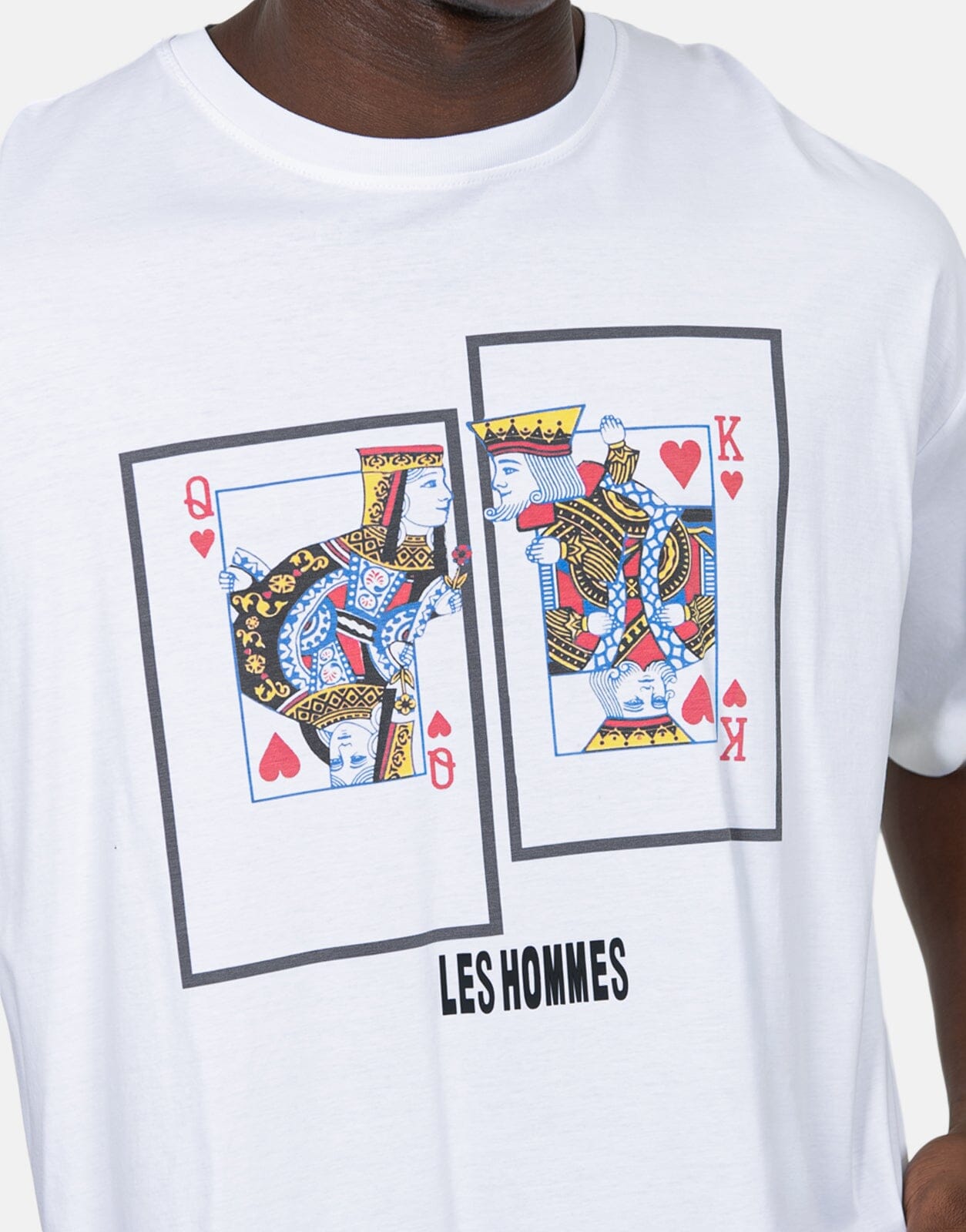 Les Hommes Queen King White T-Shirt - Les Hommes