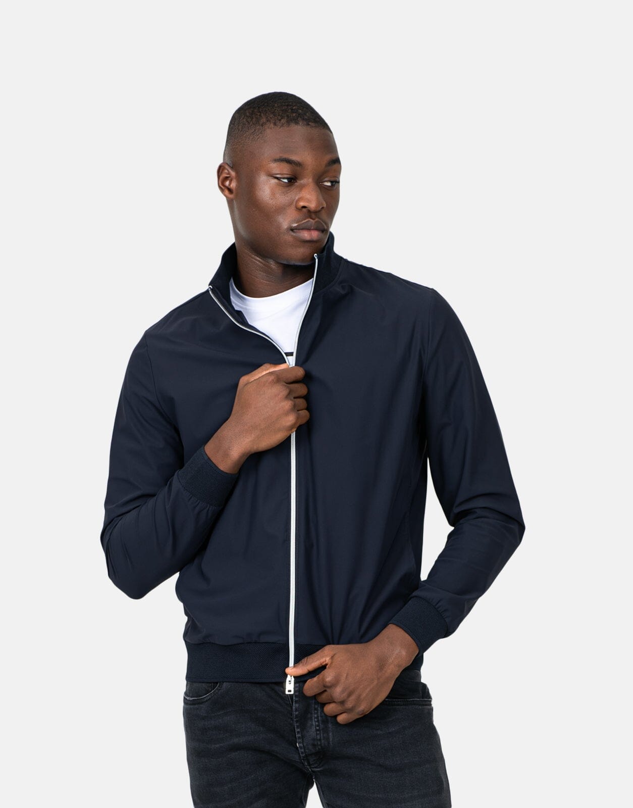 Les Hommes Tech Blue Jacket - Les Hommes
