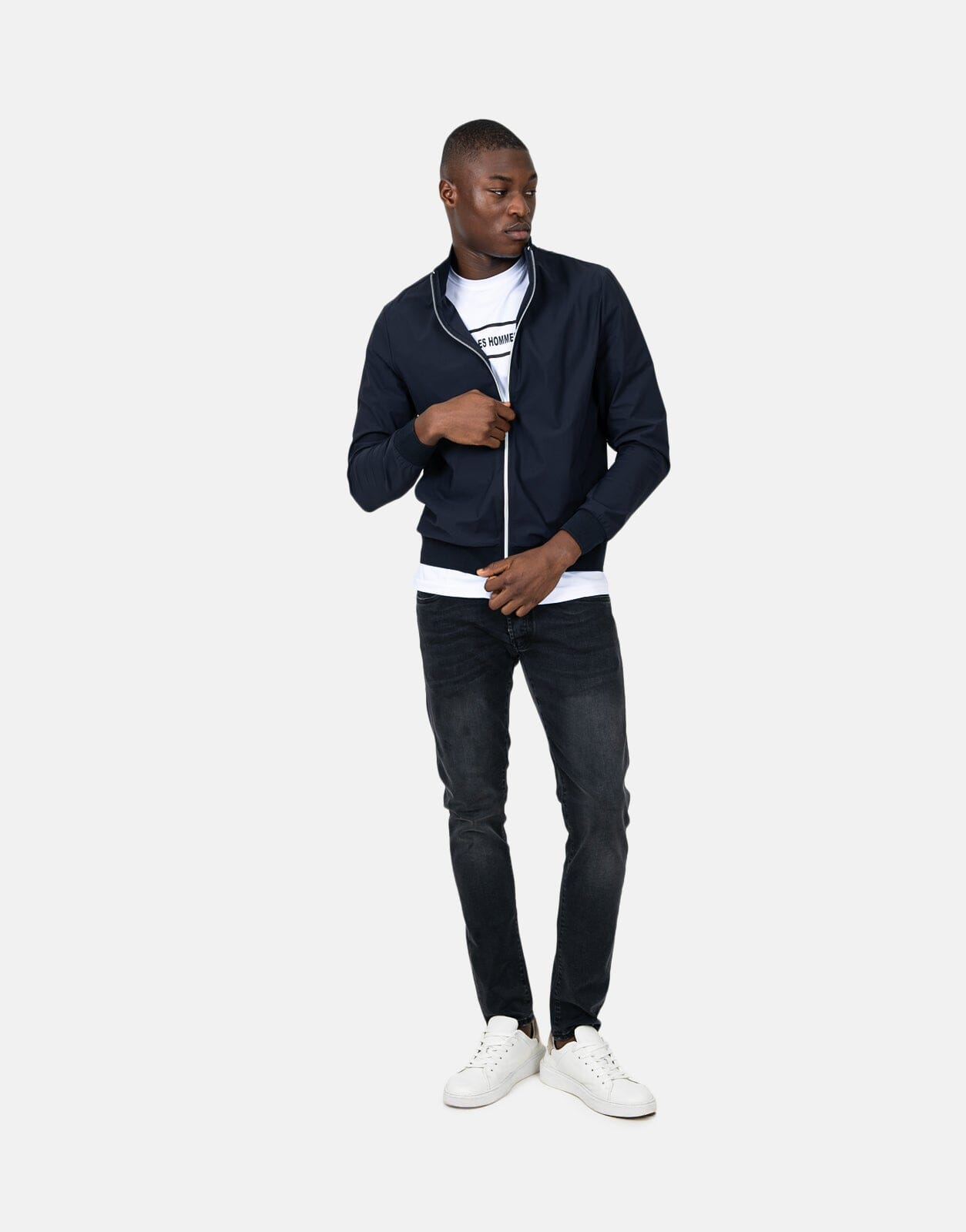 Les Hommes Tech Blue Jacket - Les Hommes