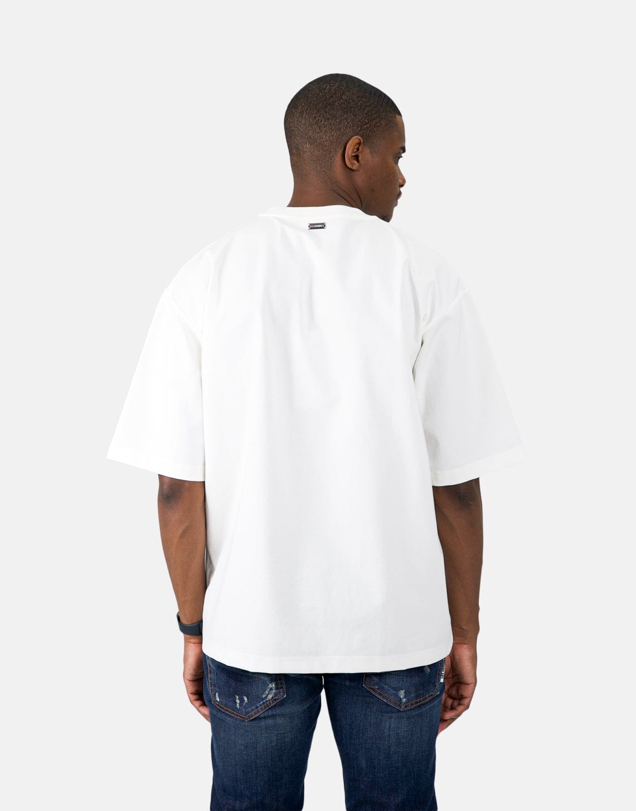 Les Homme Cathedral Print Oversized White T-Shirt - Les Hommes
