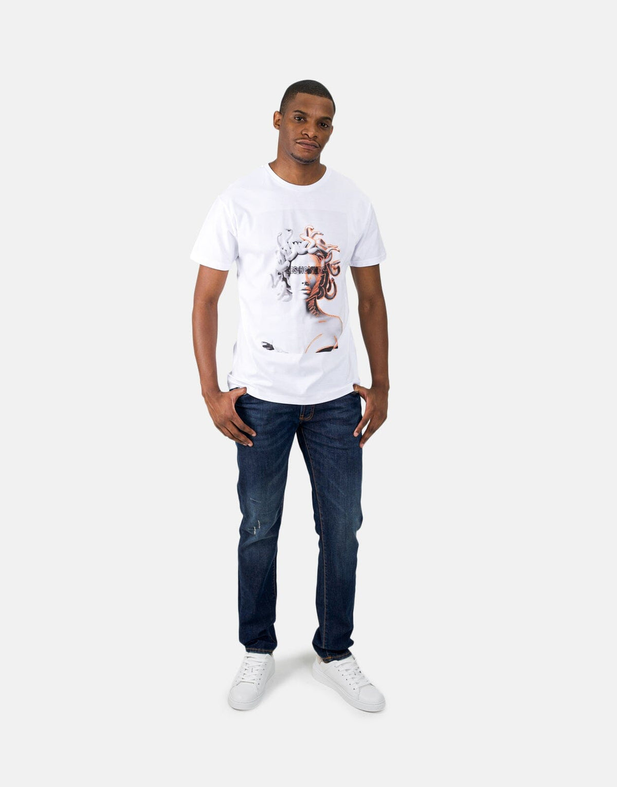 Les Homme Medusa White T-Shirt - Les Hommes