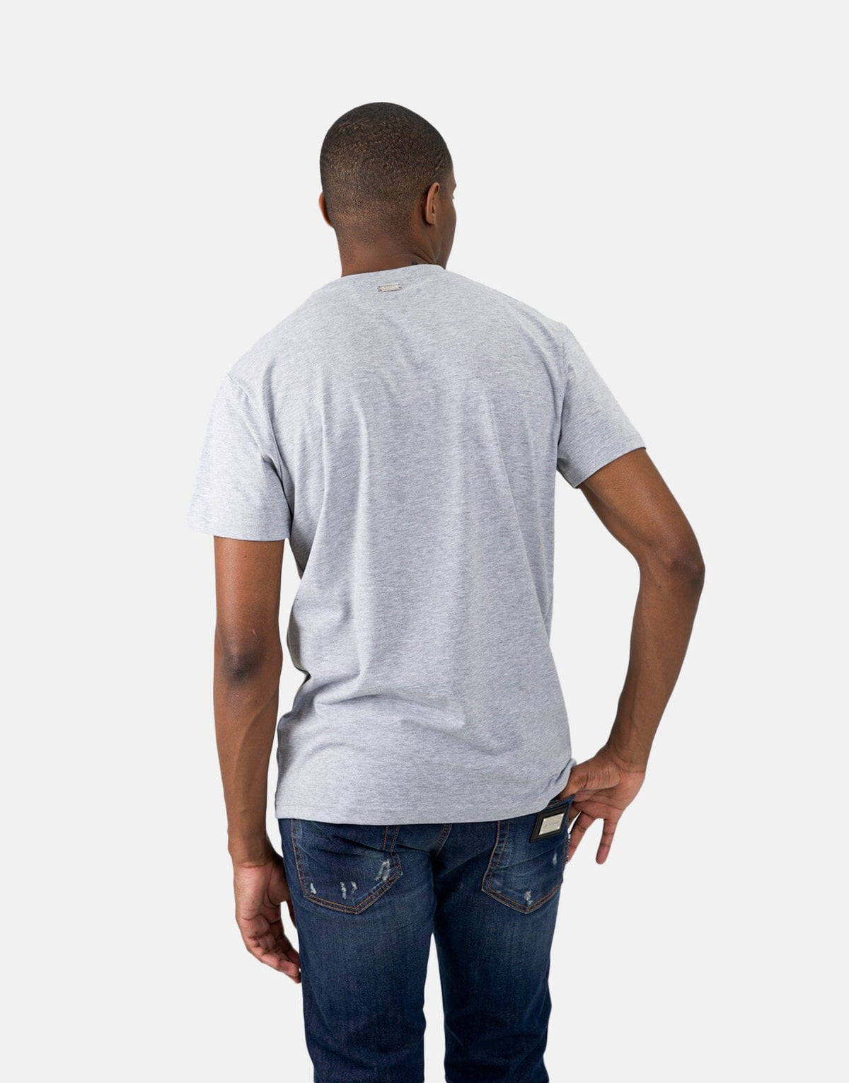 Les Hommes Centre Print Grey T-Shirt - Les Hommes
