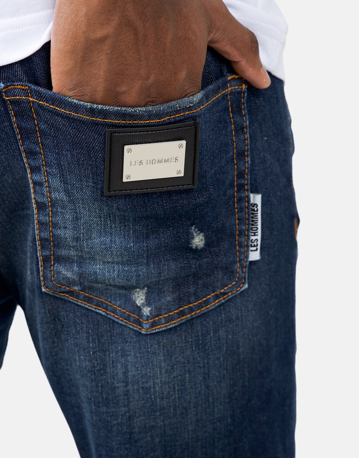 Les Hommes Dark Wash Jeans - Les Hommes