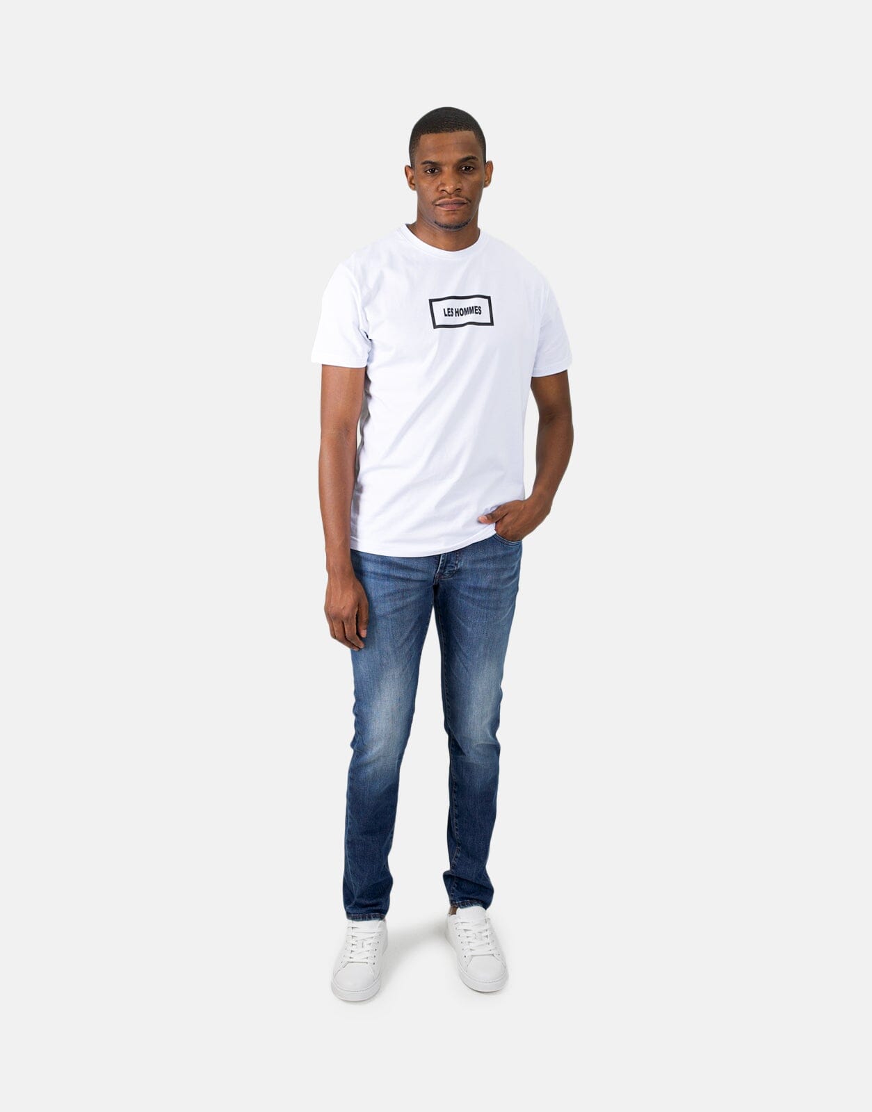 Les Hommes Mid Wash Jeans - Les Hommes