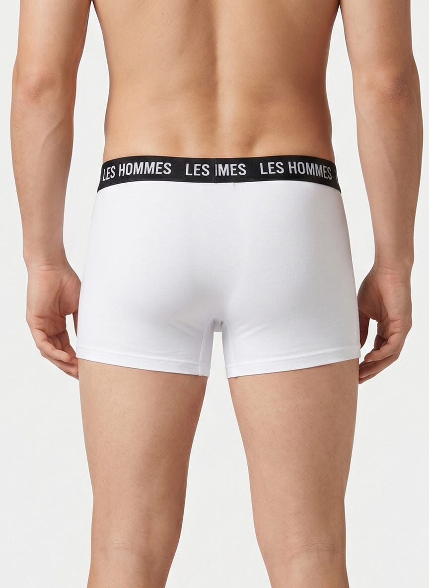 Les Hommes 2 Pack White Trunk Underwear